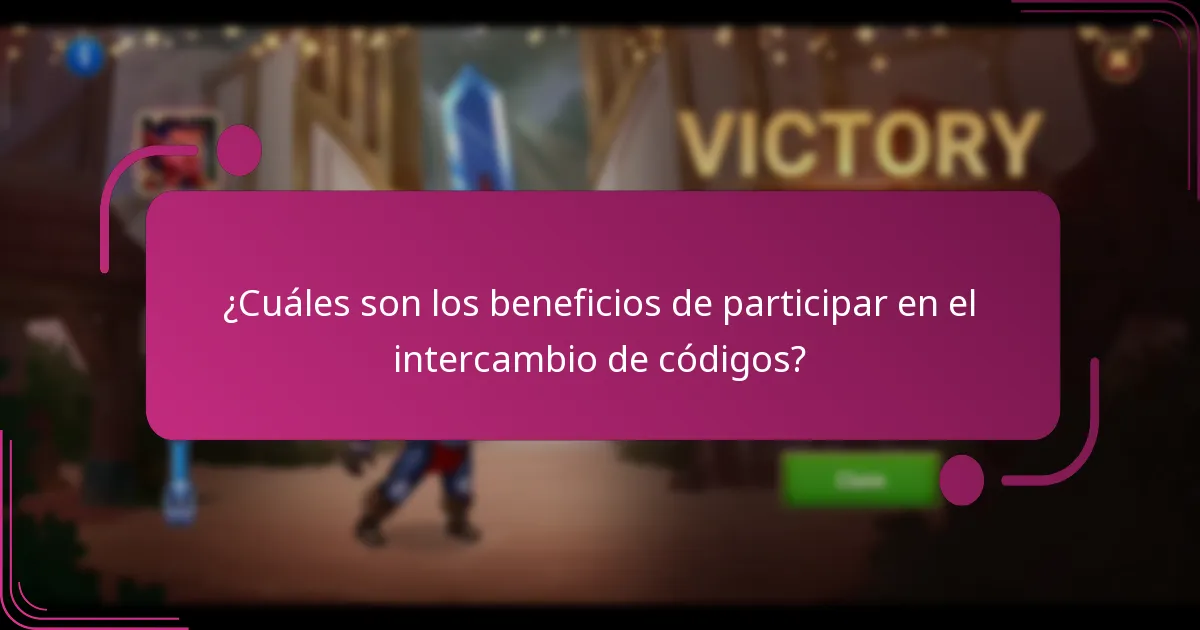 ¿Cuáles son los beneficios de participar en el intercambio de códigos?