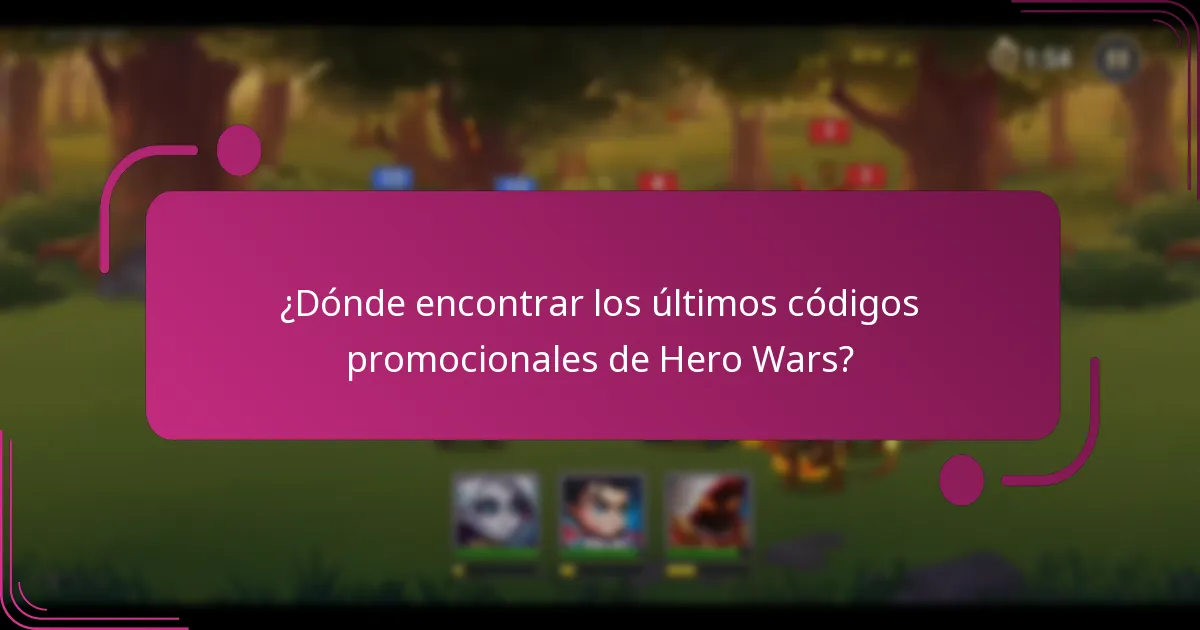 ¿Dónde encontrar los últimos códigos promocionales de Hero Wars?