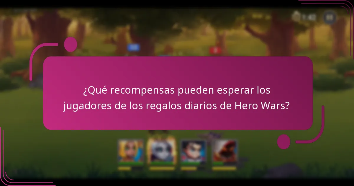 ¿Qué recompensas pueden esperar los jugadores de los regalos diarios de Hero Wars?
